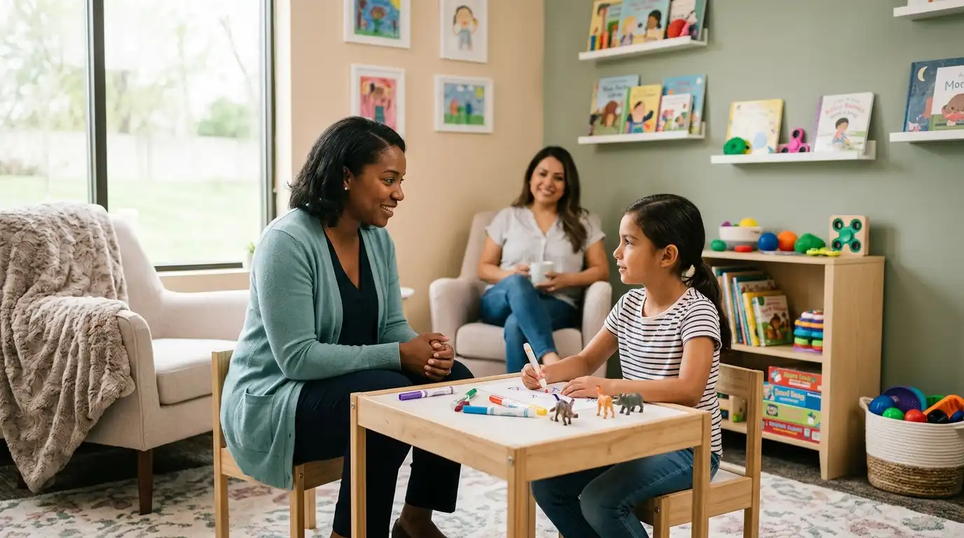 child trauma therapist
